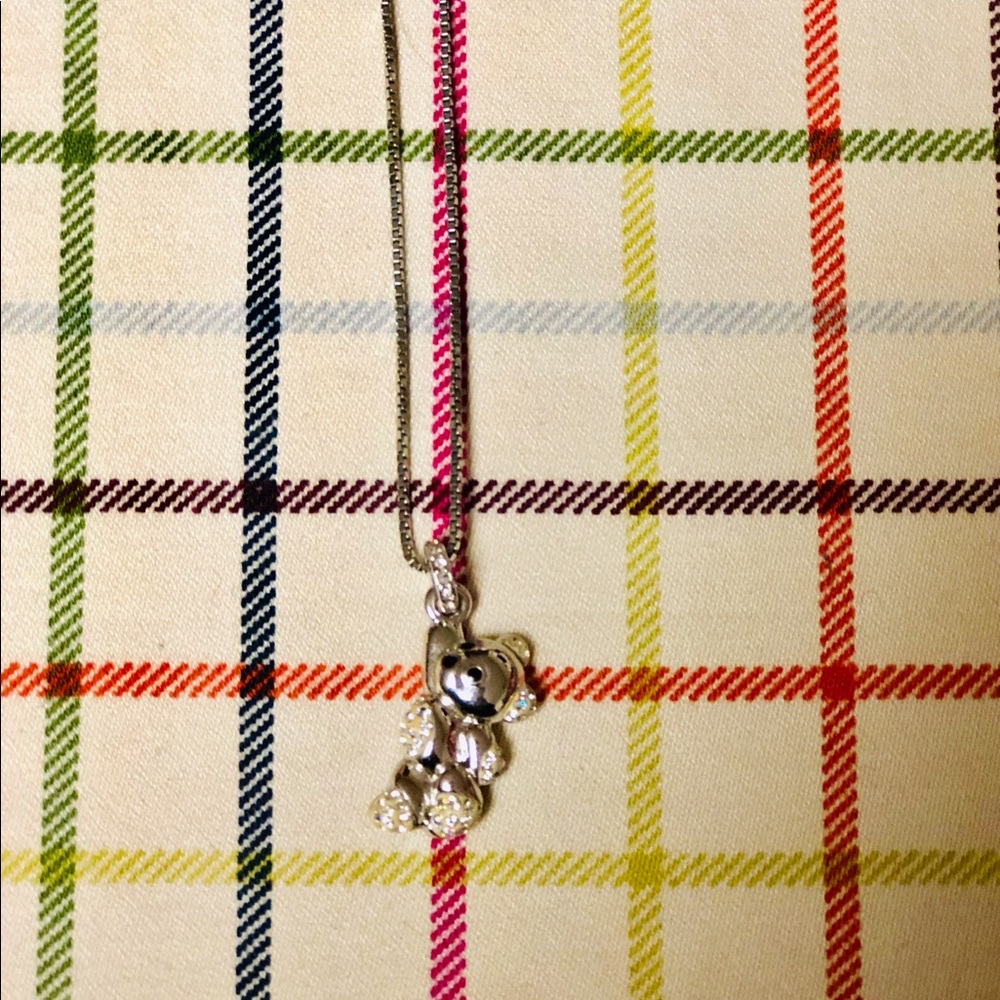Swarovski Crystal Bear Necklace